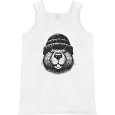 'Beaver Wearing Beanie Hat'