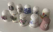 Thimbles Assortment x 10 Various Sizes Job Lot Bundle Sewing Craft