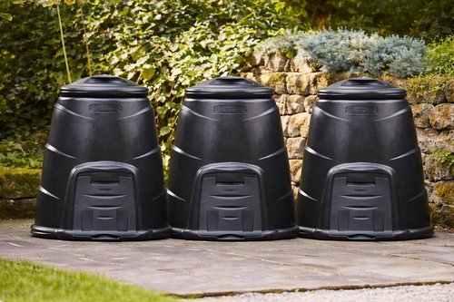 220l black garden compost - black,