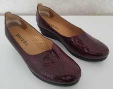 Pavers Ladies Burgandy wedge