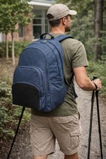 Mens Large Black Backpack &