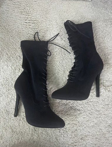 Pretty little thing black lace - black,