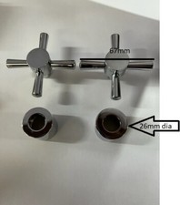  Cross Head Tap Handles Chrome