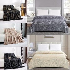 Large Faux Warm Fleece Throw