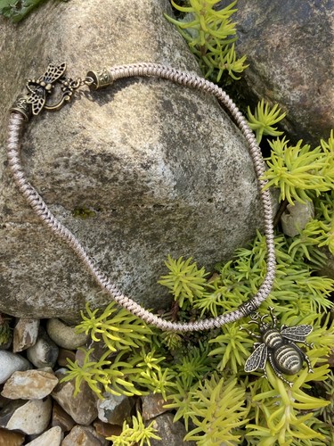 Handcrafted cord necklace with - cord,