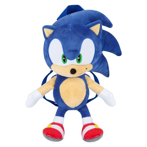 Sonic plush backpack soft - sonic,