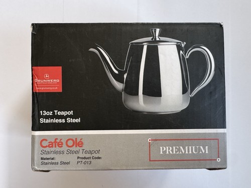 Teapot stainless steel 24oz - steel,
