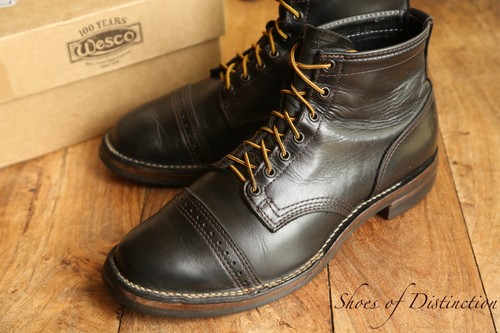 Wesco black leather derby - wesco,