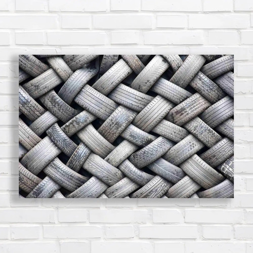 Rubber tyres canvas print - tyres,