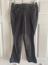 Pikeur Womens Gray EU 40 Knee Patch Breeches Victory Low Rise Side Zip US 26