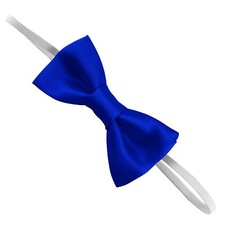 Satin Baby Elastic Bow Tie for Boys up to 5 years - Pre-tied with Optional Hanky