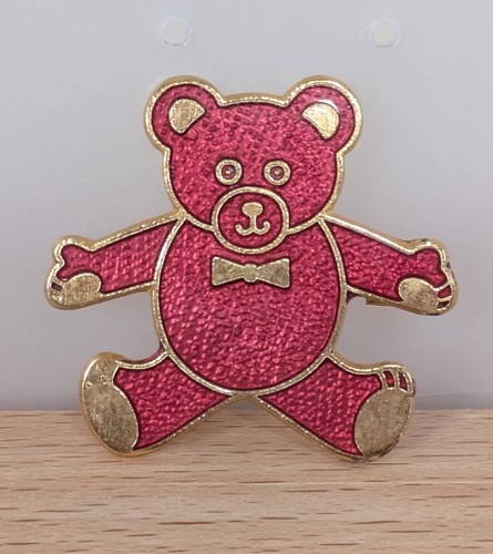 Red and gold cloisonne - , teddy