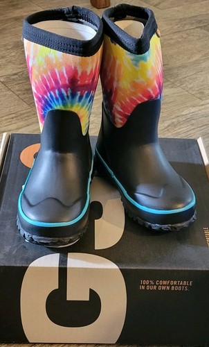 Bogs stomper boots rainbow tie - bogs,