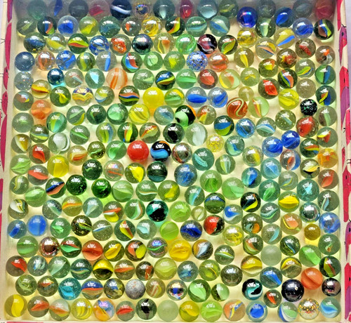 Vintage glass marbles - glass, lot