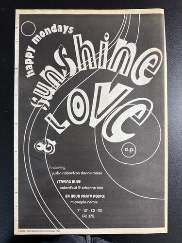 Happy mondays sunshine - sunshine, &