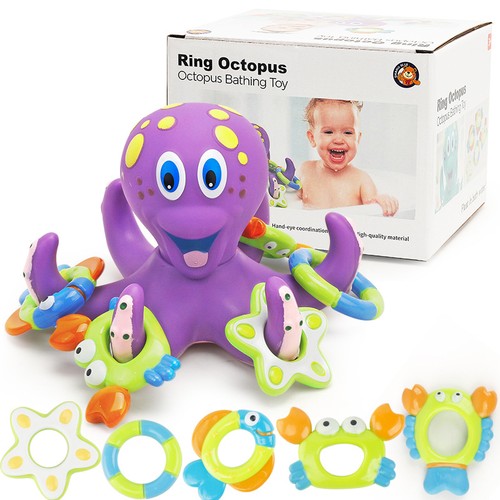 Octopus floating baby - octopus, bath