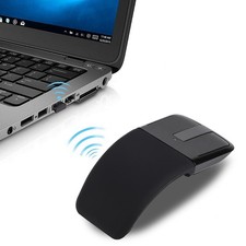 Wireless Arc Mouse Touch Thin Portable Folding Optical Mouse Receiver.