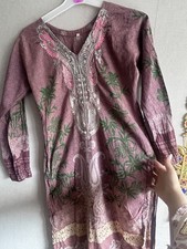 Pakistani Indian Shalwar Kameez Ready Made Khadder Size small