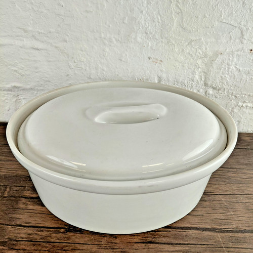 Vintage apilco white - white, porcelain