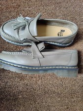 Lovely Doc Marten 'Adrian' Loafers, Size 9, Olive Green. **Worn Only Twice**
