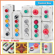 Emergency Stop Button Switch Control Box Start Stop Pushbutton Switch 1- 5 Hole
