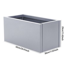 Galvanised metal trough - galvanised,
