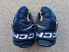 CCM Tacks XF Pro Hockey Gloves Size 13,  33cm Navy Blue Excellent Condition