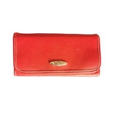 A Red Vinyl Prezerve Jewellery Travel Organiser Purse Case