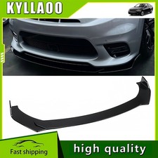 For PEUGEOT Glossy Black Front Bumper Chin Lip Splitter Spoiler Protector Kit UK