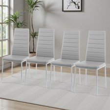 Set of 4 Dining Chairs Padded