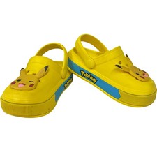 Pokemon Pikachu Unisex Yellow Clogs Slip-On Shoes UK Size 28-29 180mm Boys