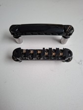 Roller Saddle Locking Black Chrome Bridge Fit for Electric Guitar