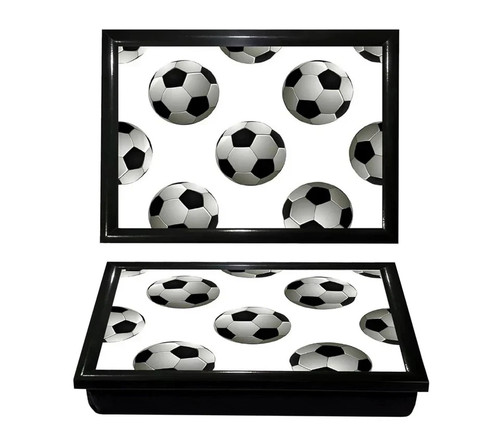 Football print padded bean bag - football,