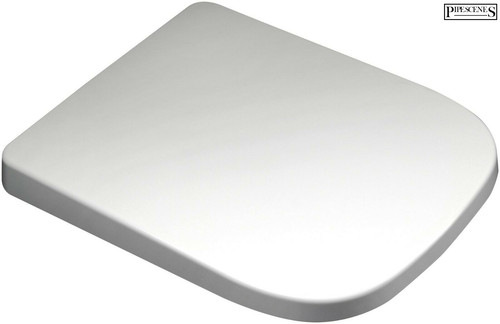 Square toilet seat top - square, fix