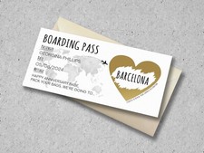 Boarding Pass Scratch Card | Surprise Holiday | Personalised Reveal Destination