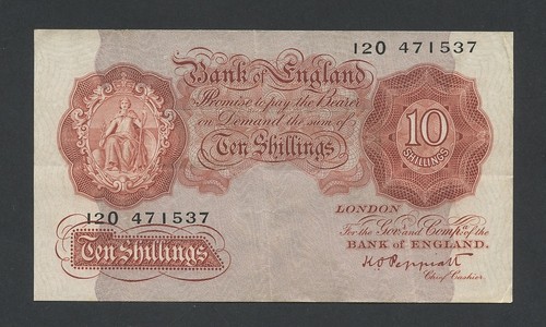 Bank england shillings - of,