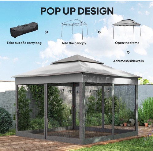 Outsunny garden folding - outsunny, tent