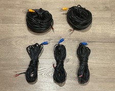 FULL SET GENUINE BOSE LIFESTYLE ACOUSTIMASS BLACK RCA 5.1 SPEAKER CABLES