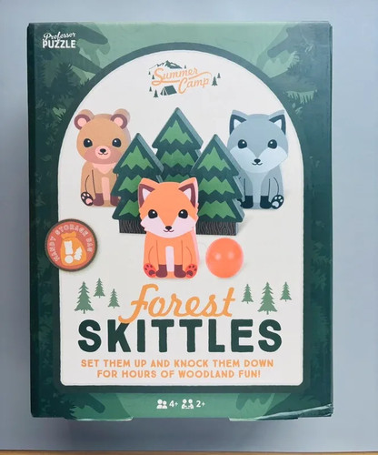 Wooden forest skittles game - wooden,