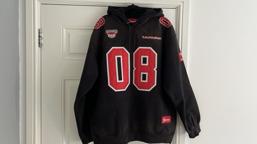 Supreme football jersey hoodie - supreme,