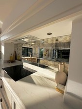 Antique Mirror Tiles, Vintage Distressed Wall Panels For Kitchen, Bathroom Decor