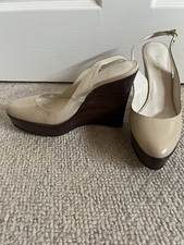 L K Bennett Wooden Wedge Shoes Size 5