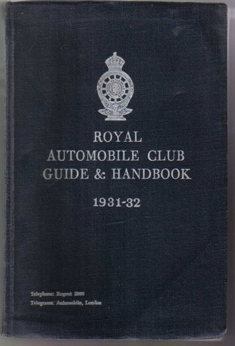 Rac book royal automobile - royal, club