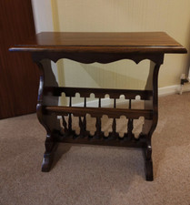 Wooden Magazine Rack, Side Coffee Table, Telephone Table, Excellent Condition