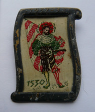 German WHW Winterhilfswerk Badge. 1530 - Landsknechts standard-bearer (008)