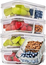 5-Pack Glass Meal Prep