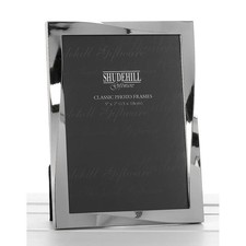 Shudehill Polished Silver Twist Photo Frame in Different Sizes from 4x6 to 8x10