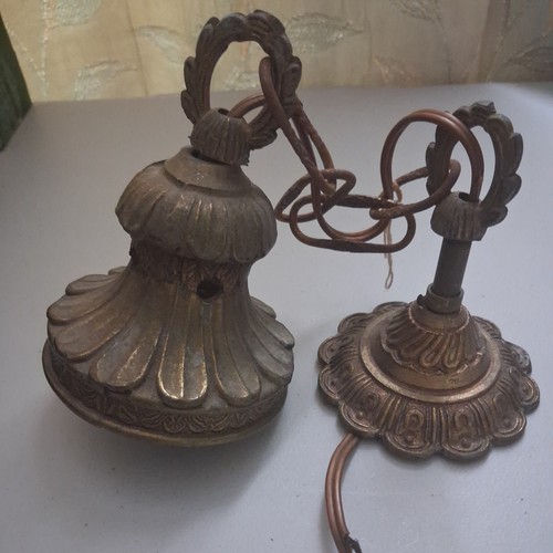 Vintage brass ceiling light - vintage,