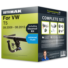 Towbar detachable for VW T5