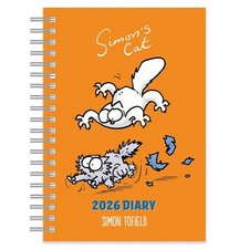 Simon's Cat A5 Diary 2026 - Humour - Week To View